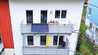 Balkonsolar-Modul Balkonsolar-Modul an Balkongeländer